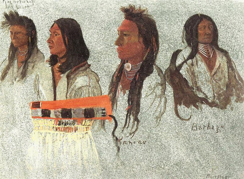Albert Bierstadt Four Indians Germany oil painting art